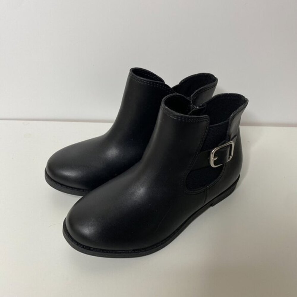 New Zoe & Zac‎ Black Faux Leather Children Boots Size 10